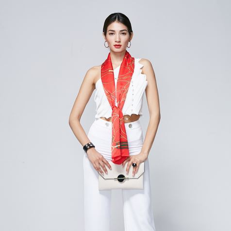 Zanjirli bosma ipak sharflar